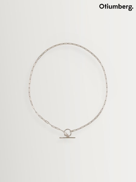 Otiumberg Sterling Silver Small Love Link Necklace (AC1699) | £160