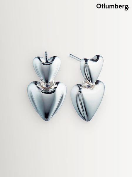 Otiumberg Sterling Silver Heart Earrings (AC1802) | £190
