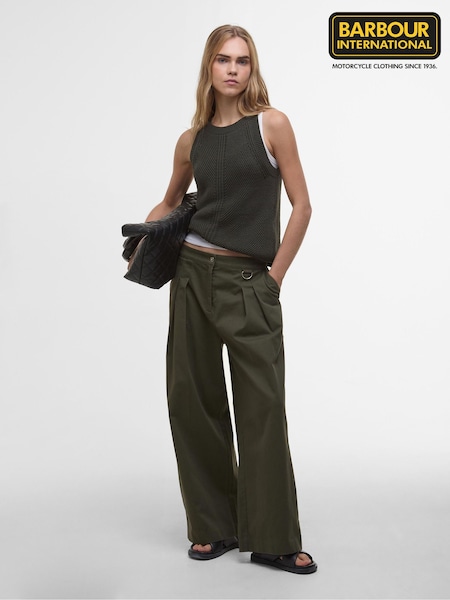 Barbour® International Dakota Wide Leg 100% Cotton Trousers (AC1851) | £89
