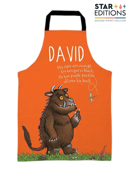 Star Editions Adults Orange Personalsied Gruffalo 100% Cotton Apron (AC1858) | £25