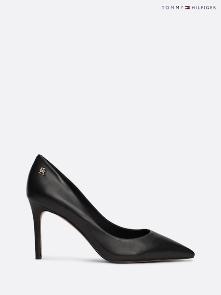 Tommy Hilfiger Essential Pointed Black Pumps (AC2043) | £130
