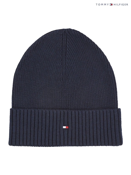 Tommy Hilfiger Blue Flag Pima Cotton Beanie (AC2249) | £40