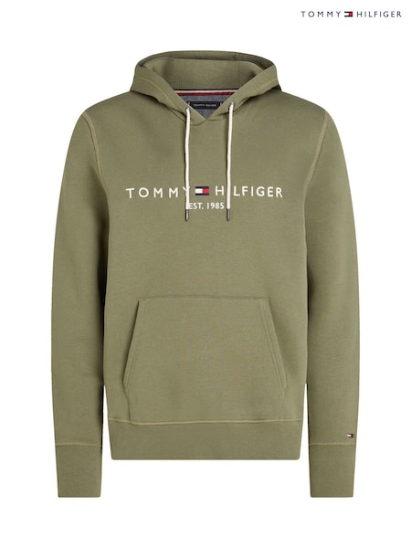 Tommy Hilfiger Green Tommy Hilfiger Green Logo Hoodie (AC2452) | £55