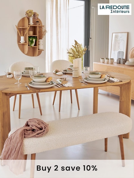 La Redoute Intérieurs Oak Elmo Solid Wood 6 to 8 Seater Dining Table (AC2766) | £825