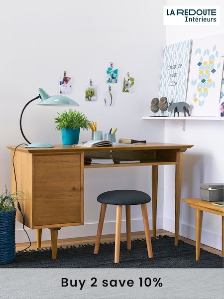 La Redoute Intérieurs Oak Quilda Vintage Standard Desk (AC2786) | £465