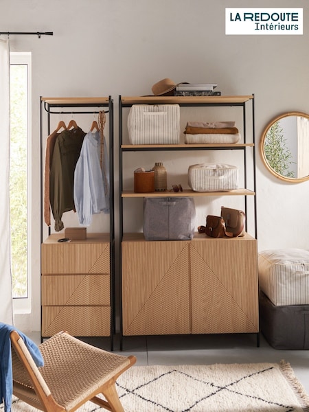 La Redoute Oak Lodge Wardrobe Module 2 Door with Shelves (AC2789) | £780