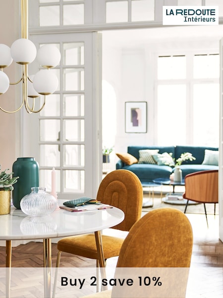 La Redoute Intérieurs White Luxore Marble 4 Seater Dining Table (AC2802) | £675