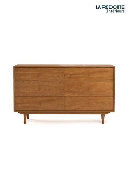La Redoute Intérieurs Light Oak Quilda Wooden Chest of 6 Drawers (AC2804) | £900