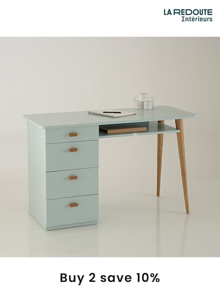 La Redoute Intérieurs Grey Green Jimi 4 Drawer Desk (AC2815) | £295