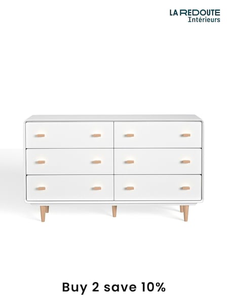 La Redoute Intérieurs White Jimi Chest of 6 Drawer Drawers (AC2831) | £450