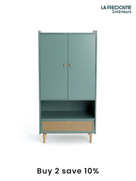 La Redoute Intérieurs Grey Green Double Taga Wardrobe (AC2838) | £335