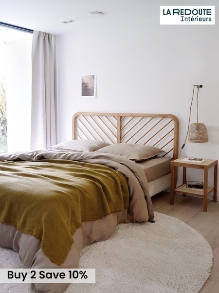 La Redoute Intérieurs Oak Anda Slatted Wooden King Headboard (AC2839) | £285