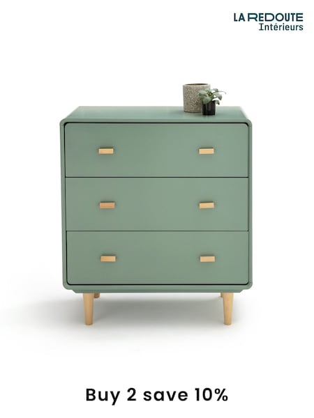 La Redoute Intérieurs Grey Green Jimi 3 Drawer Chest (AC2844) | £280