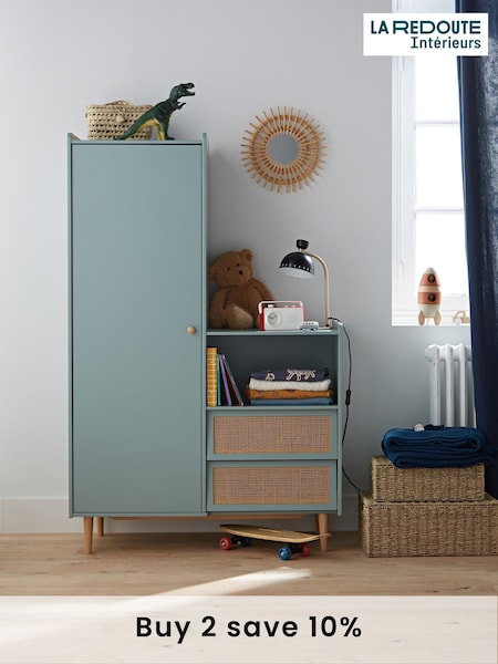 La Redoute Intérieurs Grey Green Single Taga Wardrobe (AC2849) | £360