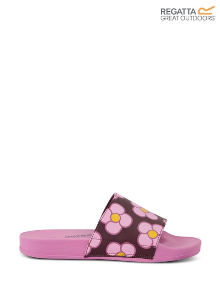 Regatta Pink Womens Orla Kiely Slides (AC2997) | £24