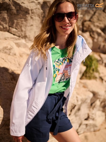Regatta White Womens Bayletta II Waterproof Jacket (AC3057) | £56