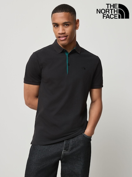 The North Face Black Olive 100% Cotton Premium Pique Polo Shirt (AC3219) | £48