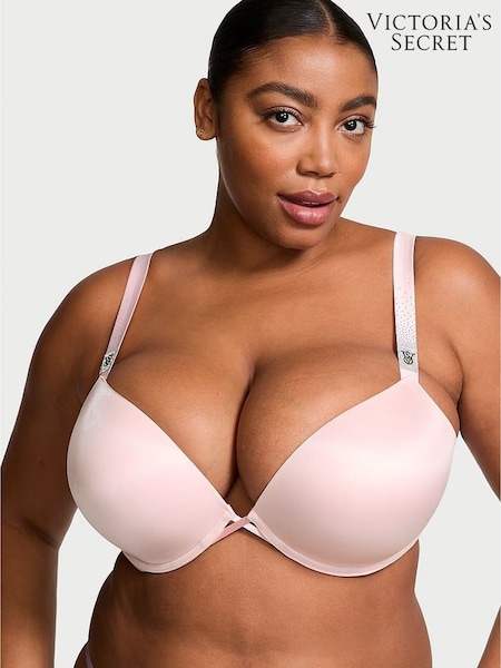Victoria's Secret Angel Pink Add 2 Cups Push Up Bombshell Scattered Shine Strap Bra (AC3335) | £59