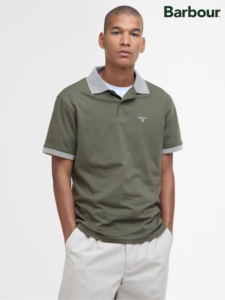 Barbour® Green Cornsay 100% Cotton Polo Shirt (AC3398) | £50