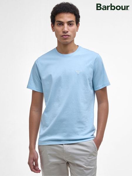 Barbour® Blue Mens 100% Cotton Sports T-Shirt (AC3399) | £30