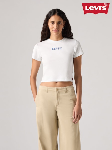 Levi's Bright White Essential Sporty 100% Cotton T-Shirt (AC3511) | £30