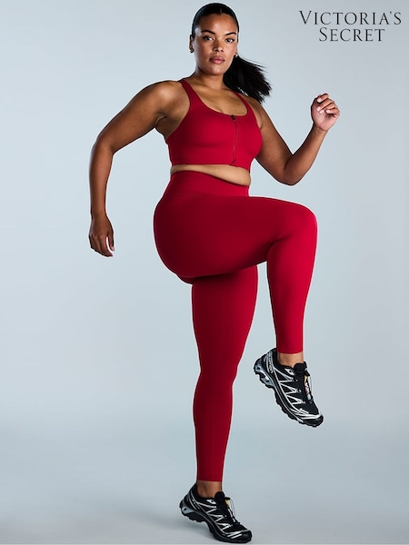 Victoria's Secret Red Lacquer Front Close Featherweight Max High Support Sports Bra (AC3534) | £49