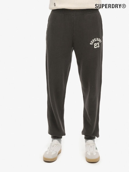 Superdry Black Boyfriend Athletic Essentials 100% Cotton Joggers (AC3674) | £50