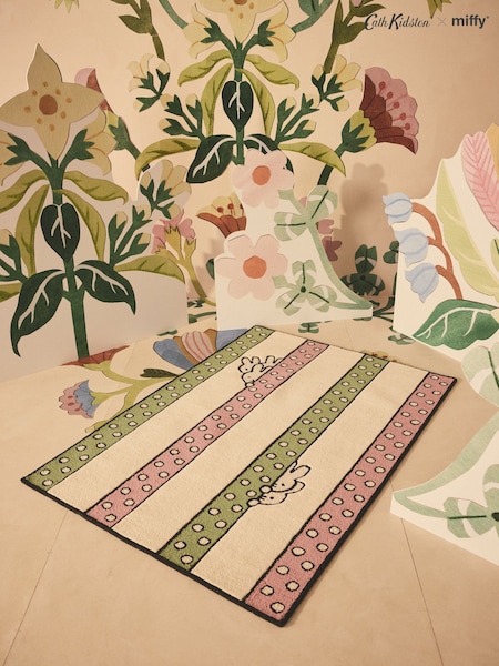 Cath Kidston Multi Miffy Stripe Wool Rug (AC3772) | £80 - £210