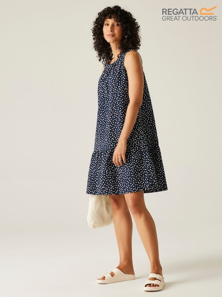 Regatta Blue Womens Trisa 100% Cotton Dress (AC3855) | £35