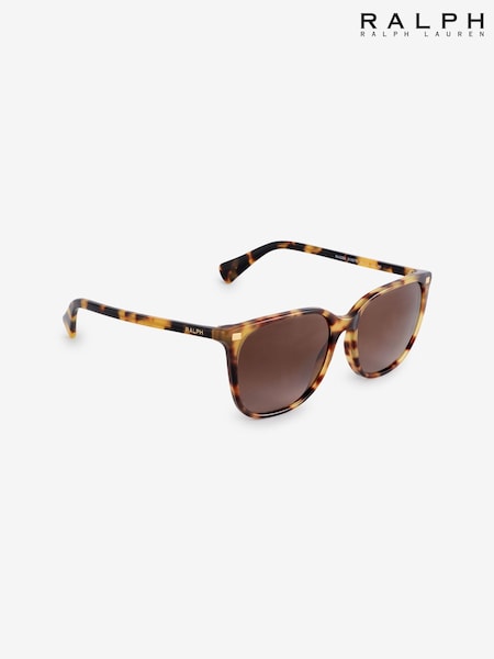 Ralph By Ralph Lauren RA5293 Irregular Brown Sunglasses (AC3869) | £104