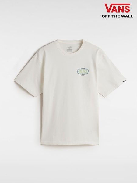 Vans Mens Road Stop 100% Cotton White T-Shirt (AC4215) | £32