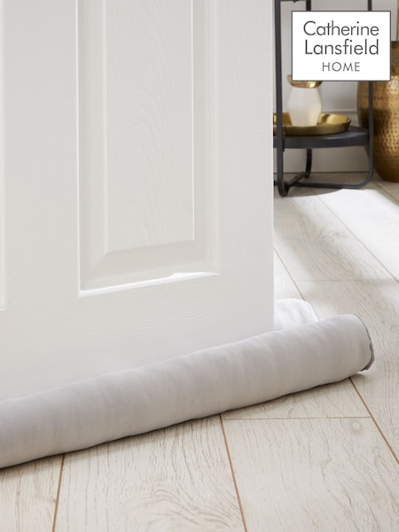 Catherine Lansfield Silver/Grey Kingsley Matt Velvet Double Sided Draught Excluder (AC4263) | £14