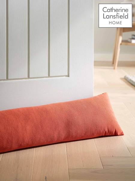 Catherine Lansfield Terracotta Wilson Velvet Door Draught Excluder (AC4278) | £13