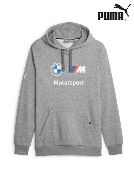 Puma Grey BMW M Motorsport Mens Fleece Hoodie (AC4480) | £60