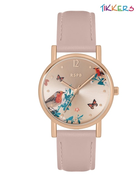 Tikkers Pink RSPB Robin Adult Watch (AC4605) | £25