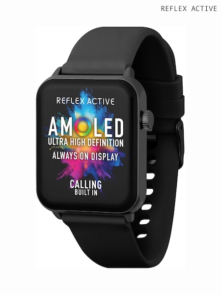 Reflex Active Series 30 Smart Calling Black Amoled Watch (AC4624) | £60
