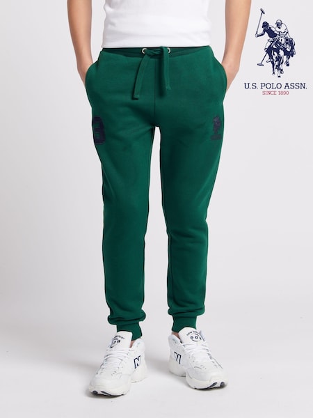 U.S. Polo Assn. Boys Green Player 3 Joggers (AC4925) | £40 - £48