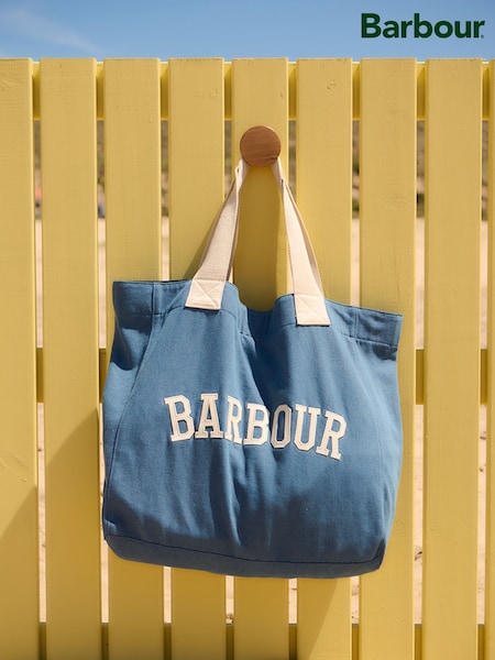 Barbour® Blue Denim Emily Denim Tote 100% Cotton Bag (AC4992) | £55