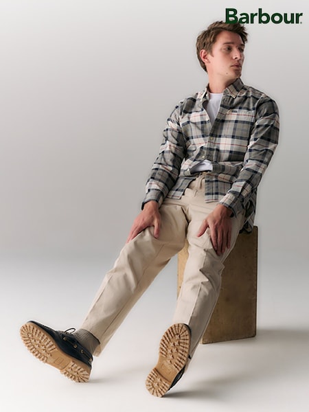 Barbour® Brown Lewis Tailored Shirt (AC5008) | £70
