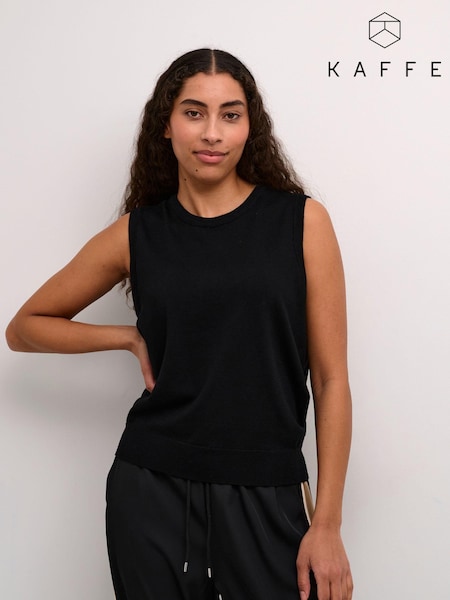 Kaffe KAlizza Round Neck Sleeveless Pullover Jumper (AC5210) | £35
