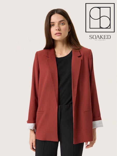 Soaked in Luxury Regular Fit Shirley Notch Lapel Blazer (AC5235) | £90