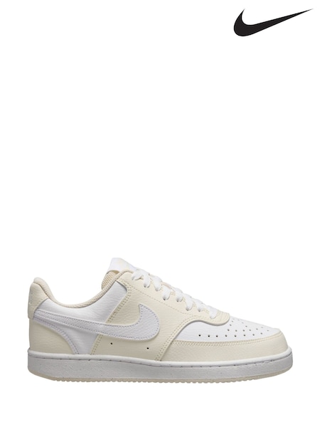 Nike Soft Pearl Court Vision Low Trainers (AC5490) | £75