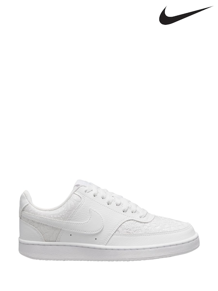 Nike White Court Vision Low Trainers (AC5494) | £75