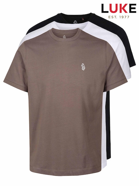 Luke 1977 Johnys 100% Cotton T-Shirts 3 Pack (AC5524) | £35