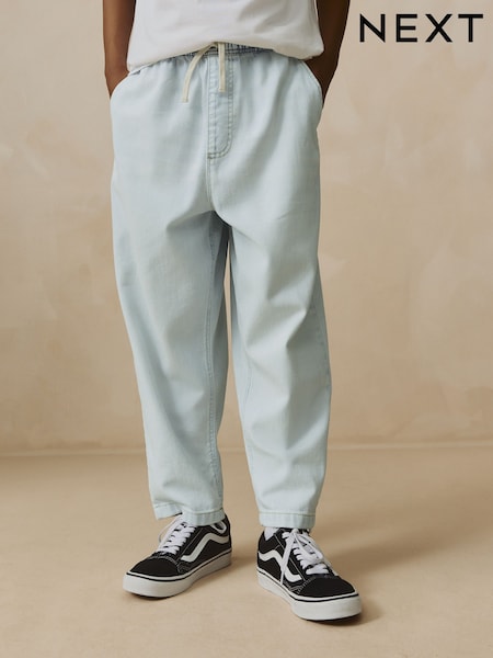 Bleach 100% Cotton Lightweight Pull On Jeans (3-16yrs) (AC5534) | £13 - £18