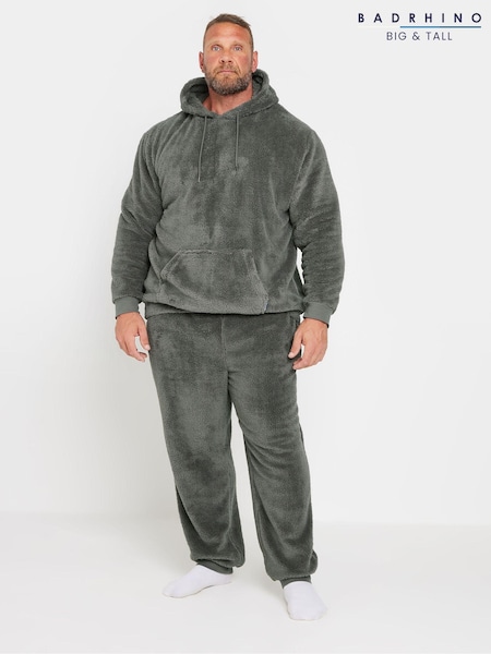 BadRhino Big & Tall Grey Fleece Lounge Set (AC5565) | £34