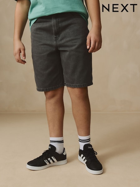Black Wide Authentic Denim Shorts (3-16yrs) (AC5641) | £11 - £16
