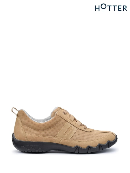 Hotter Brown & Black Wide Fit Leanne II Lace-Up Trainers (AC5778) | £89