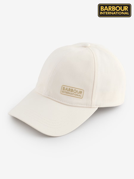 Barbour® International 100% Cotton Norton White Cap (AC5822) | £25