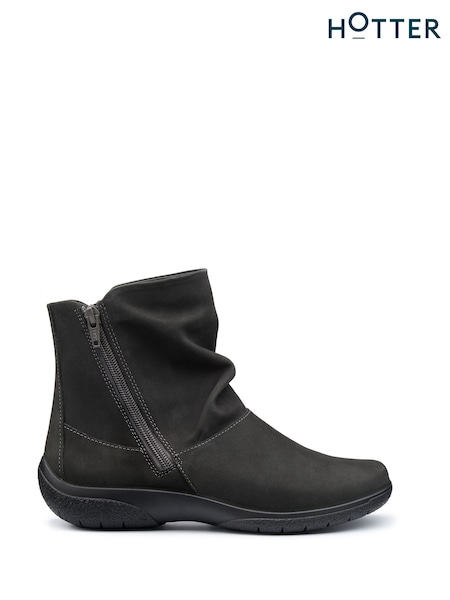 Hotter Grey Standard Fit Whisper Zip Boots (AC5874) | £99